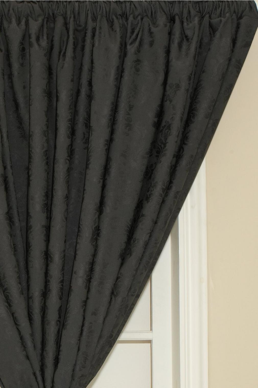 Damask Taped Lined Curtain