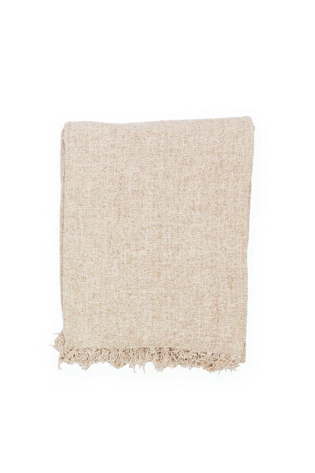 Chenille Fringe Throw