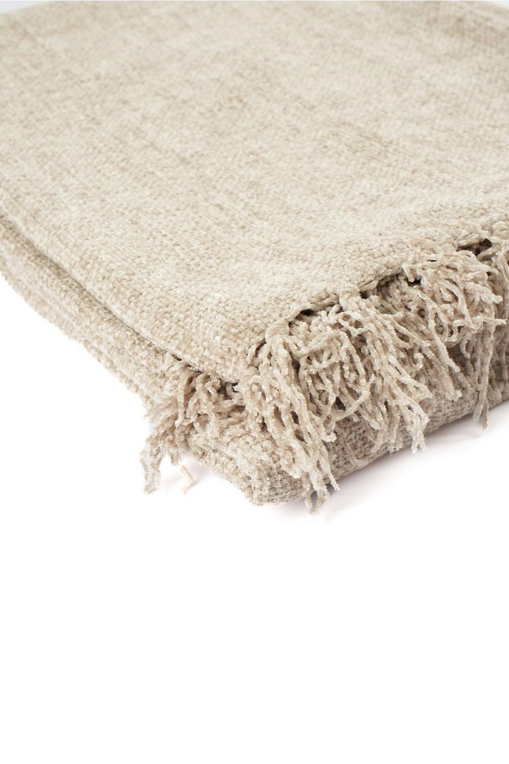 Chenille Fringe Throw