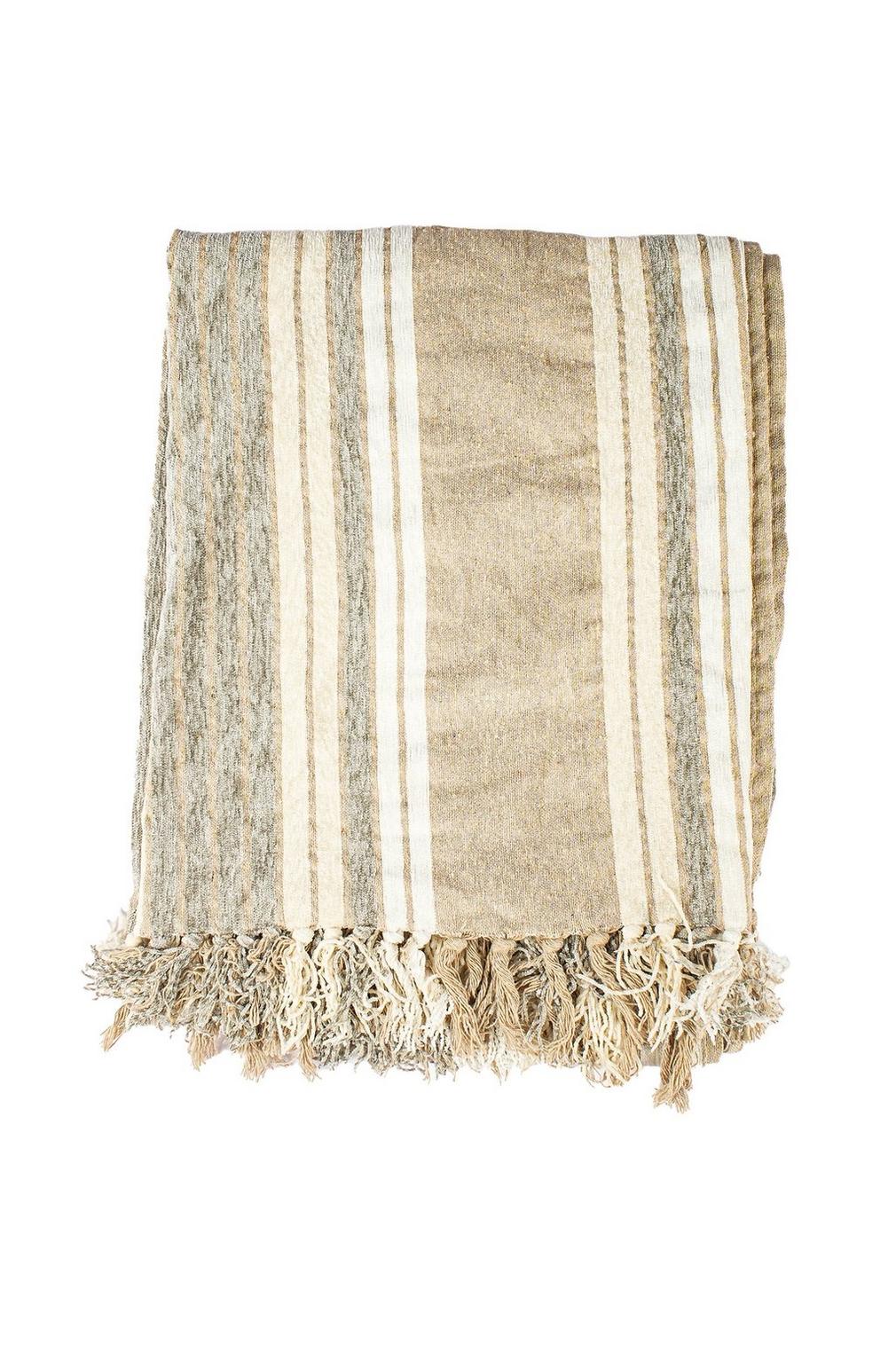 Chenille Stripe Throw