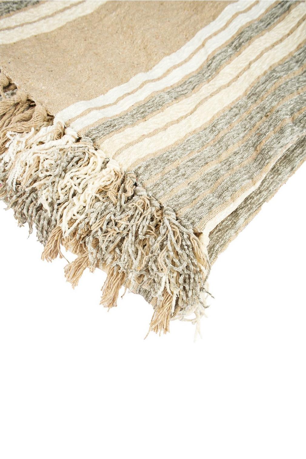 Chenille Stripe Throw