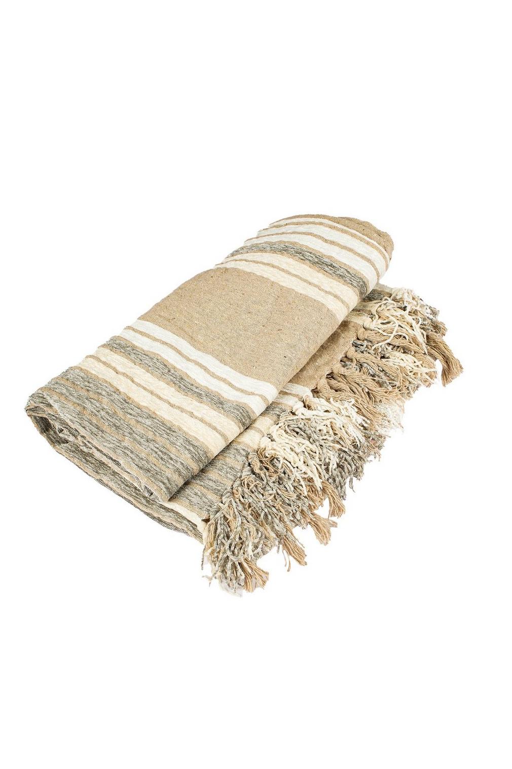 Chenille Stripe Throw