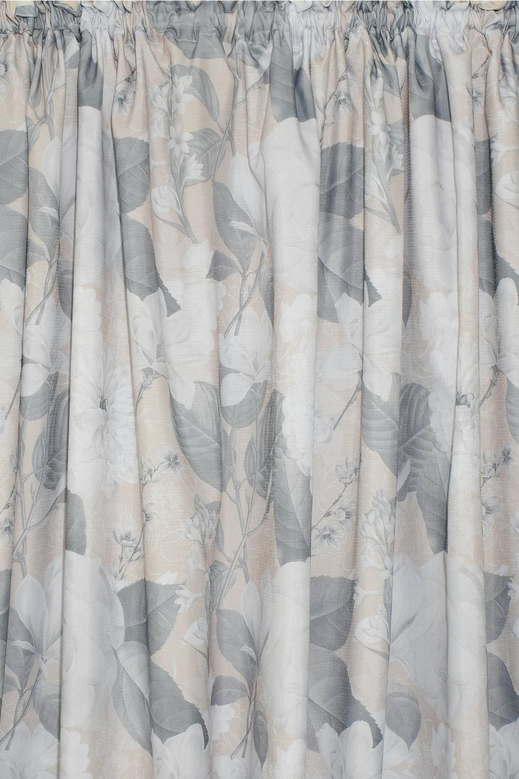 Ella Magnolia Taped Lined Curtain