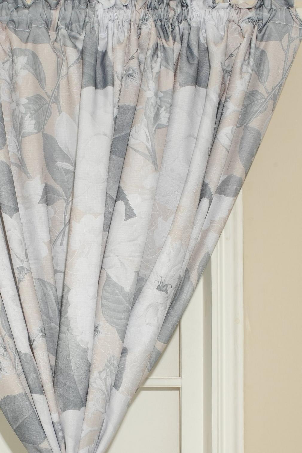 Ella Magnolia Taped Lined Curtain