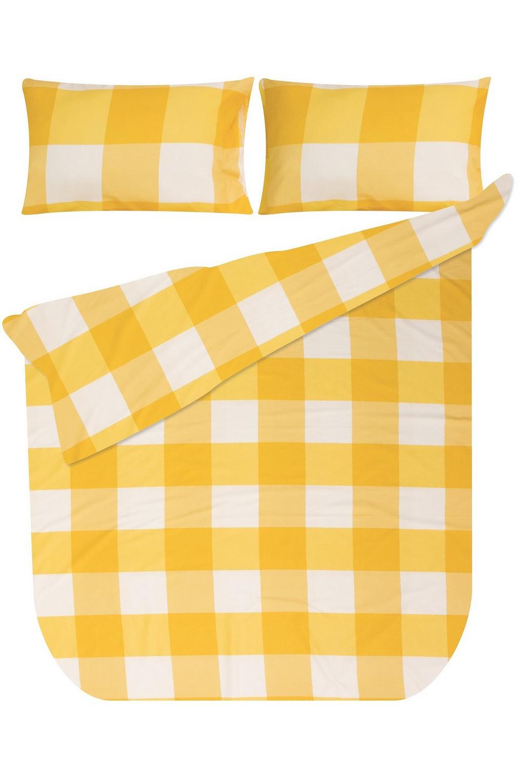 Gingham Polyester Duvet Cover