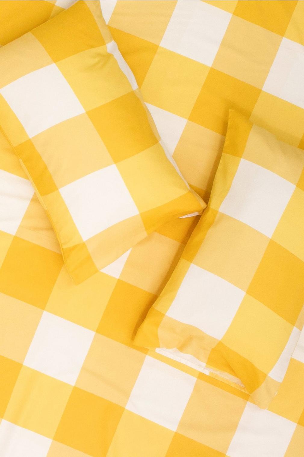 Gingham Polyester Duvet Cover