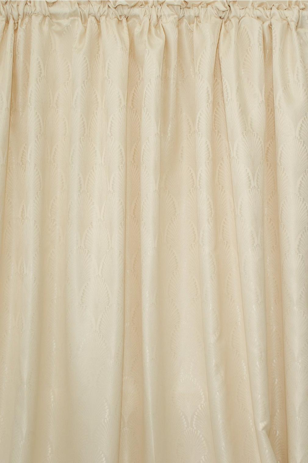 Fan Jacquard Unlined Curtain