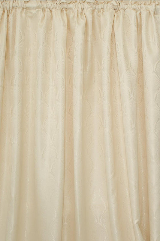 Fan Jacquard Unlined Curtain