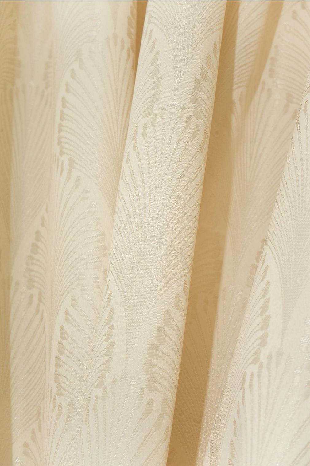 Fan Jacquard Unlined Curtain