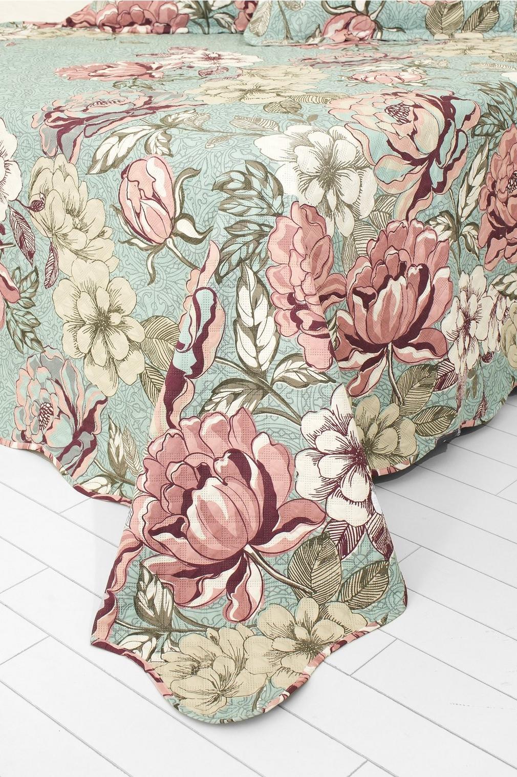 Floral Peony Ultrasonic Quilt