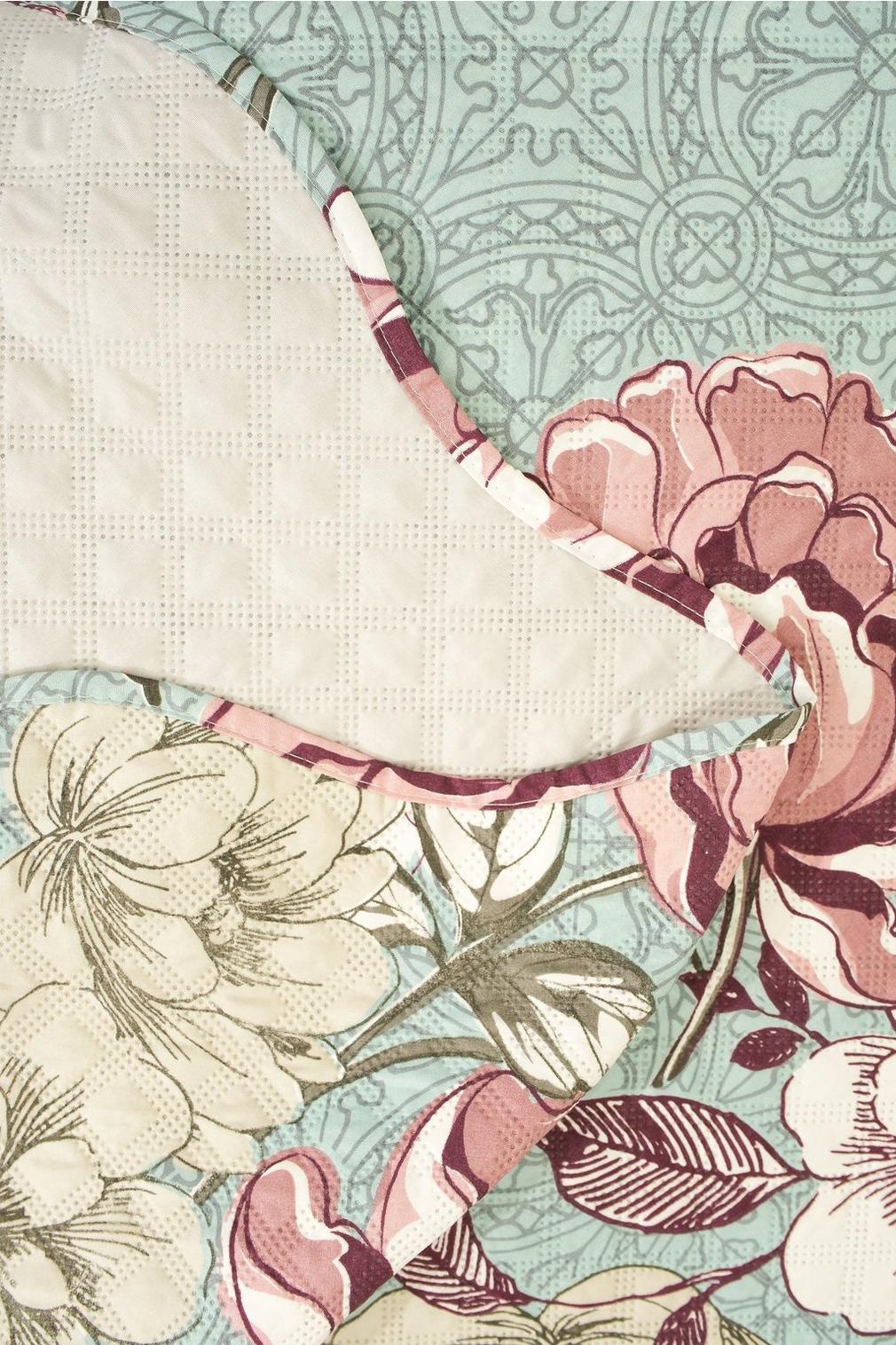 Floral Peony Ultrasonic Quilt